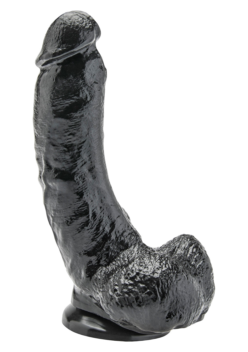 1-Dildo czarne realistyczny penis przyssawka 20cm-1