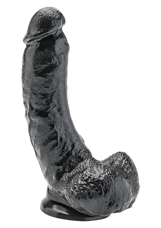 1-Dildo czarne realistyczny penis przyssawka 20cm-1