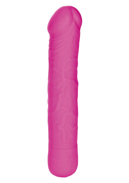 2-Wibrator klasyczny sztuczny penis silikon róż 17cm-2