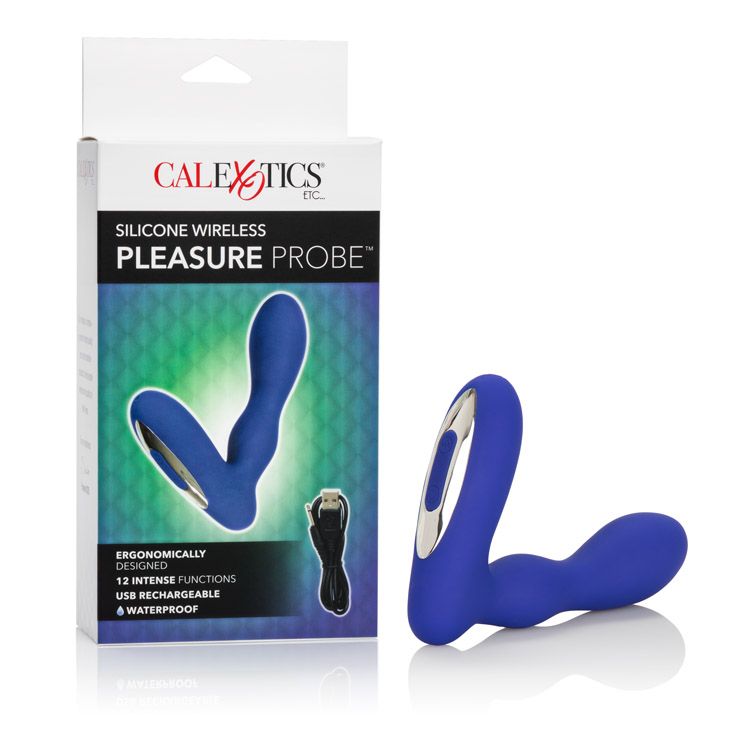 11-Plug/vibr-WIRELESS PLEASURE PROBE BLUE-11