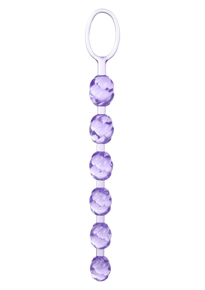 4-Plug/kulki-SWIRL PLEASURE BEADS PURPLE-4