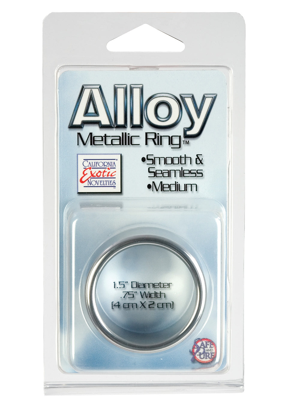 4-Pierścień-ALLOY METALLIC RING - MEDIUM-4