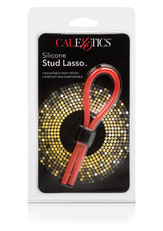 1-Pierścień-SILICONE STUD LASSO RED-1