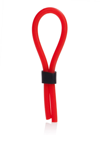 3-Pierścień-SILICONE STUD LASSO RED-3