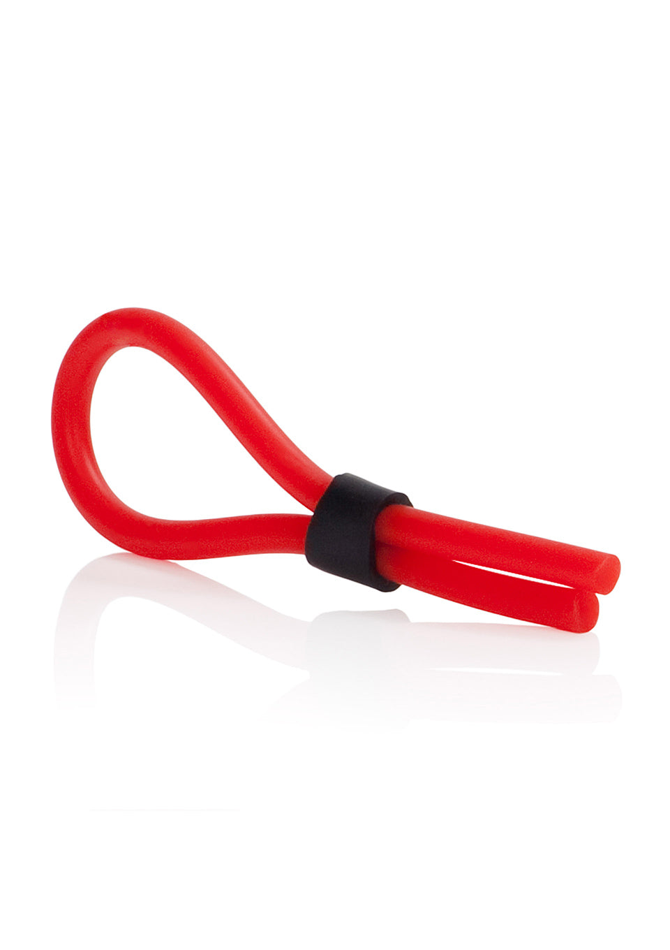 5-Pierścień-SILICONE STUD LASSO RED-5