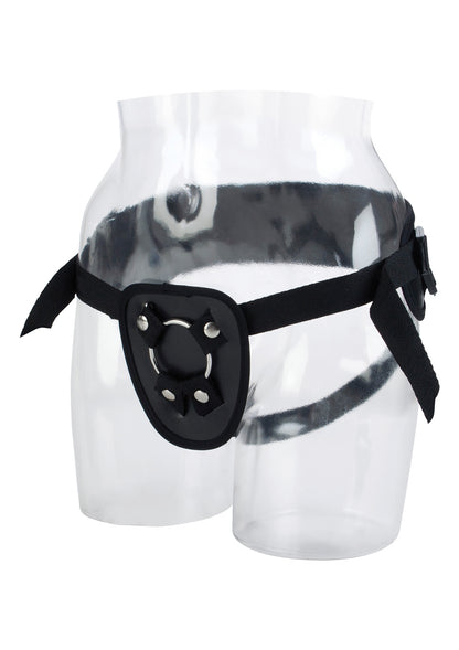 1-Uprząż skórzana z regulowanymi szelkami strap-on-1