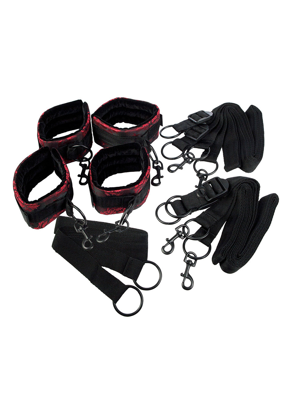 4-Zestaw bdsm bondage pasy do przypinania do łóżka-4