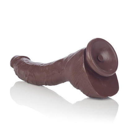 10-Duży zagięty murzyński penis dildo 22cm przyssawka-10
