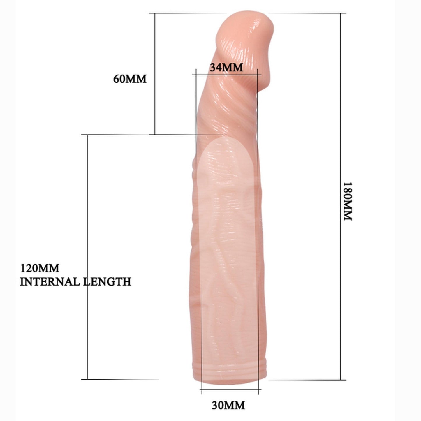 3-Przedłużka penisa wydłużająca i zwiększająca obwód-3