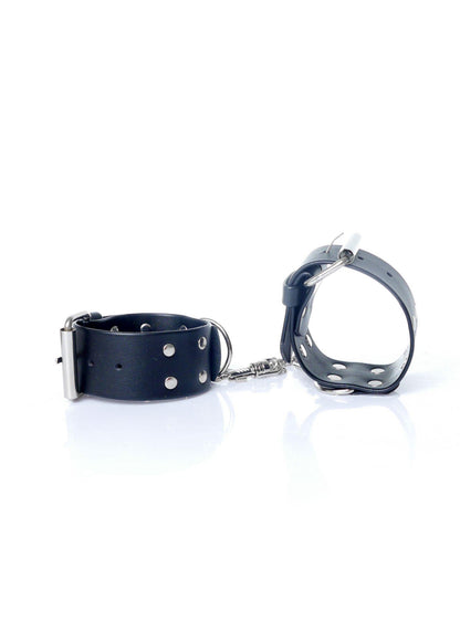4-Kajdanki skórzane z łańcuchami regulowane bdsm sex-4