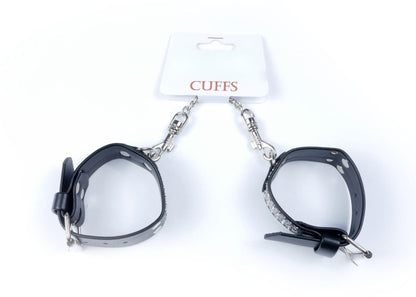 6-Kajdanki skórzane metalowe ćwieki bondage bdsm sex-6