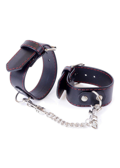 6-Kajdanki skórzane krępowanie wiązanie bdsm bondage-6