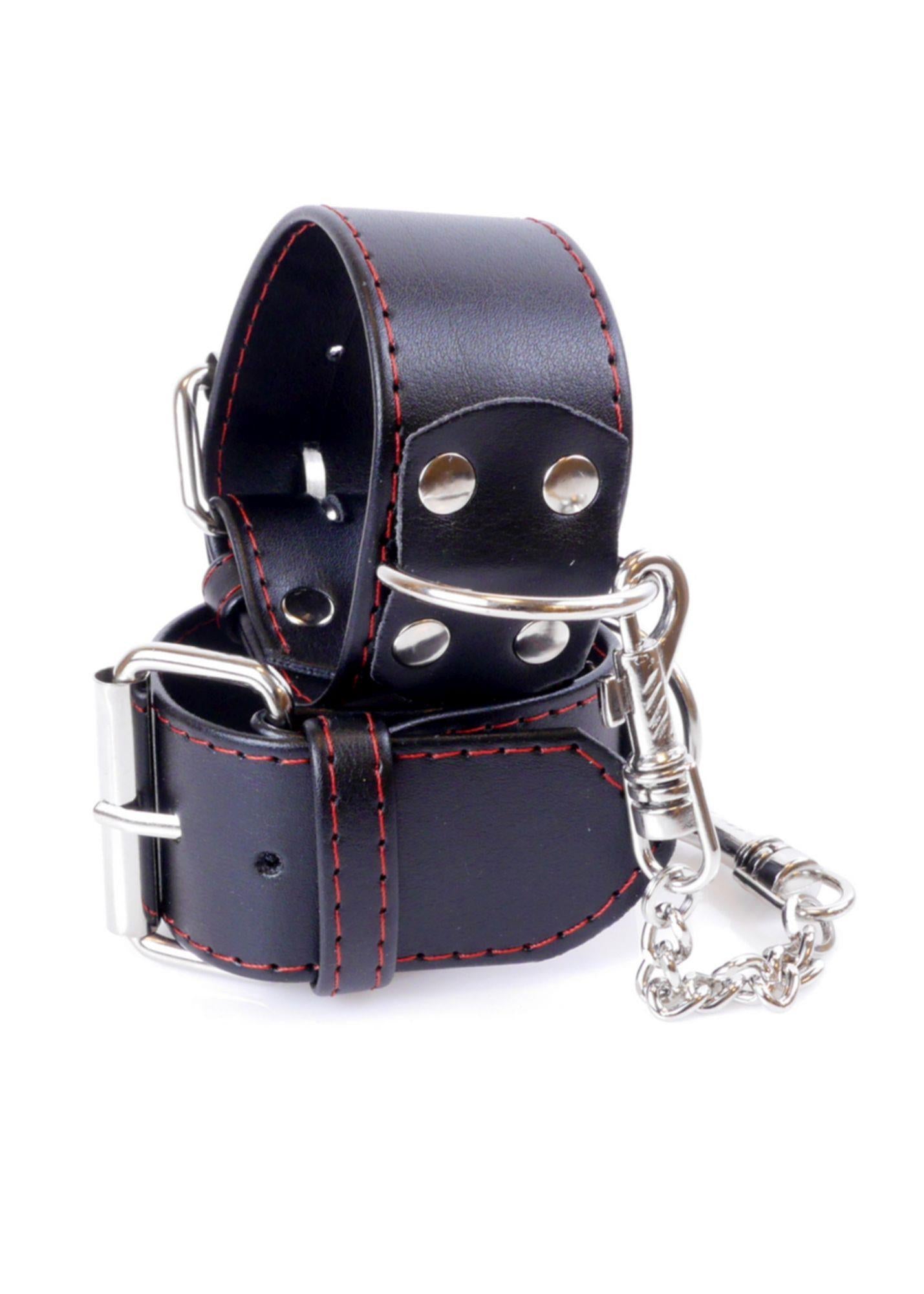 5-Kajdanki skórzane miękkie wygodne bondage bdsm sex-5
