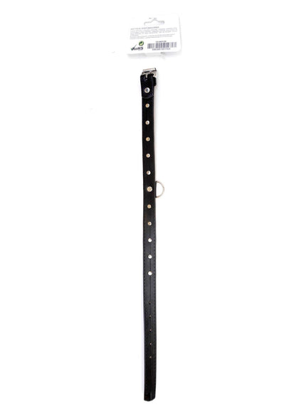 3-Bdsm bondage dominacja obroża 2cm skórzana róż-3