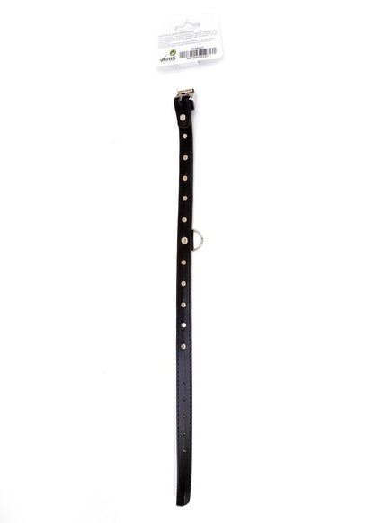 4-Bdsm bondage dominacja obroża 2cm skórzana czerwon-4