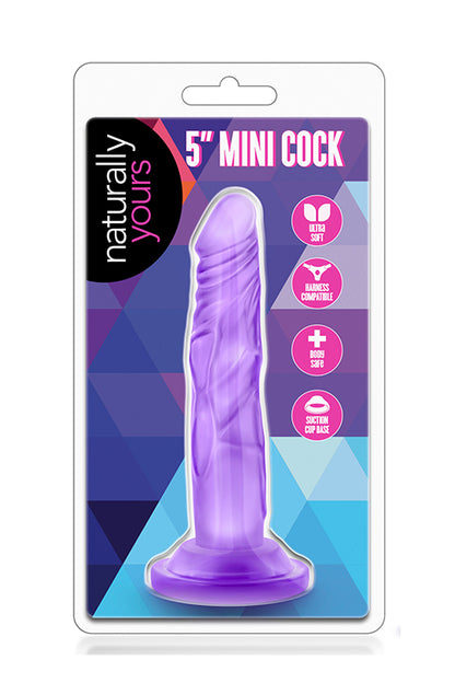 4-Dildo-naturally yours 5inch mini cock purple-4