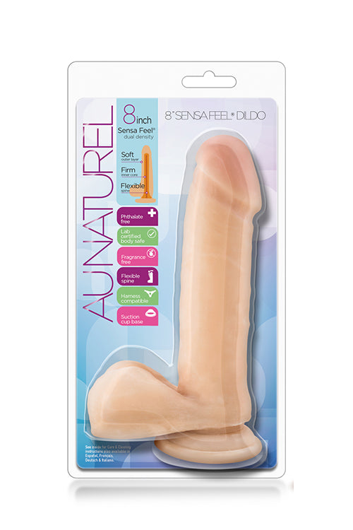 4-Cielisty realistyczny miękki penis dildo 20 cm-4