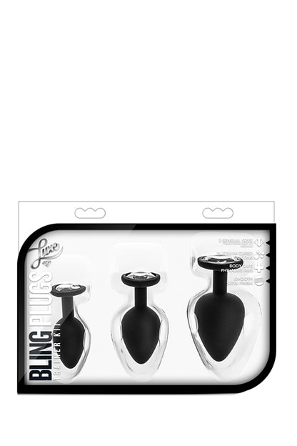 12-LUXE BLING PLUGS TRAINING KIT WHITE GEMS-12