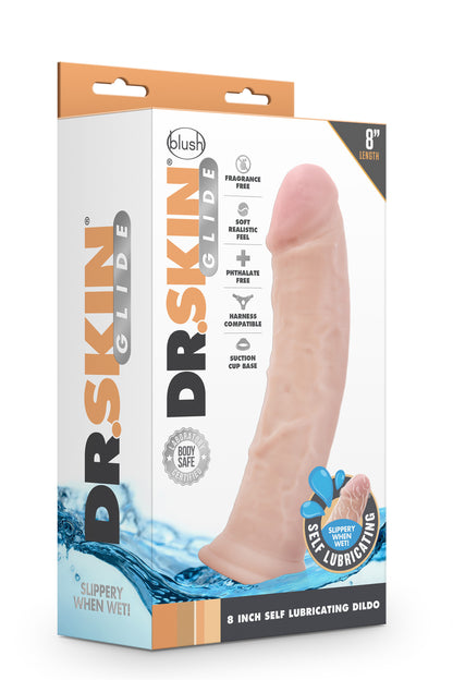 3-DR. SKIN 8INCH SELF LUBRICATING DILDO-3