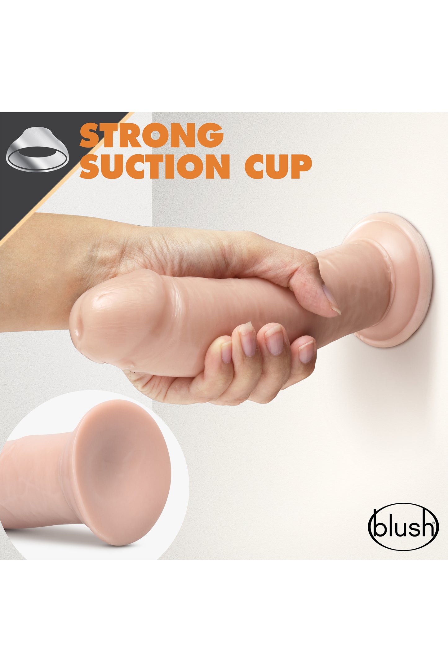 14-DR. SKIN 8INCH SELF LUBRICATING DILDO-14