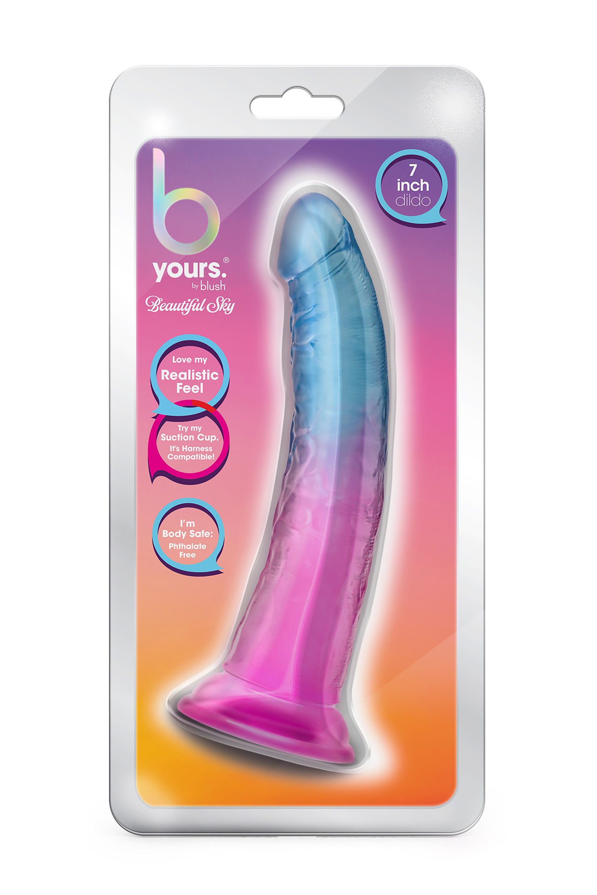 9-B YOURS BEAUTIFUL SKY 7 INCH DILDO SUNSET-9