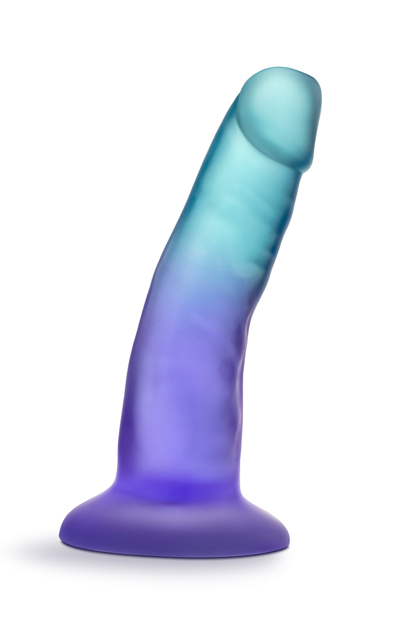 1-B YOURS MORNING DEW 5 INCH DILDO SAPPHIRE-1