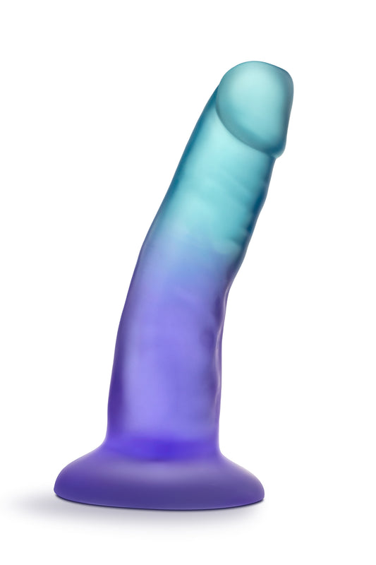 1-B YOURS MORNING DEW 5 INCH DILDO SAPPHIRE-1