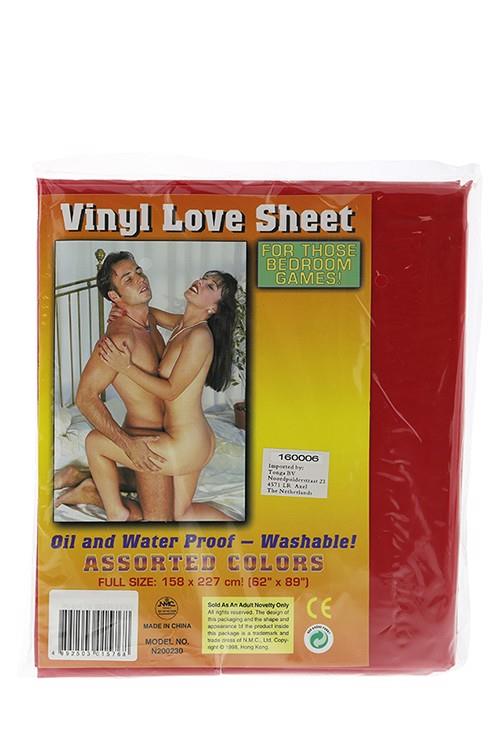 1-VINYL BED SHEET RED 158x227CM-1