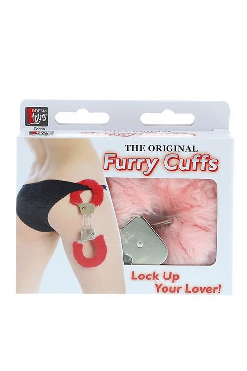 2-Kajdanki-METAL HANDCUFF WITH PLUSH PINK-2