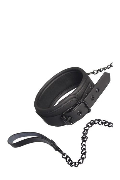 2-Obroża z łańcuchem smyczą dominacja bdsm bondage-2