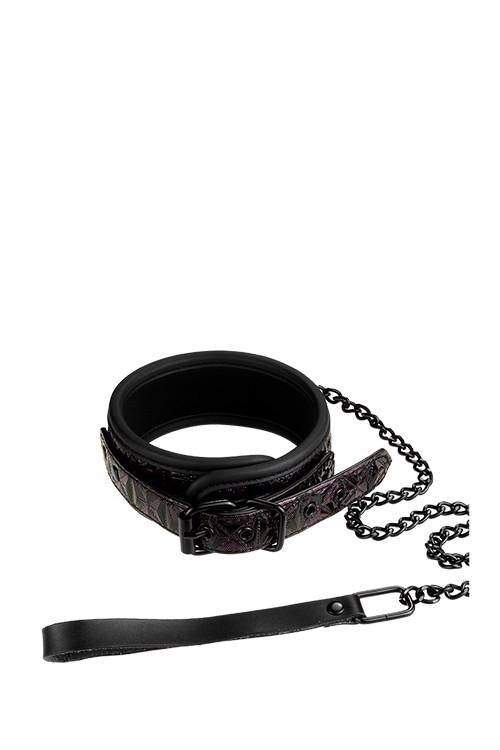 2-Miękka obroża niewolnicza smycz łańcuch bdsm sex-2