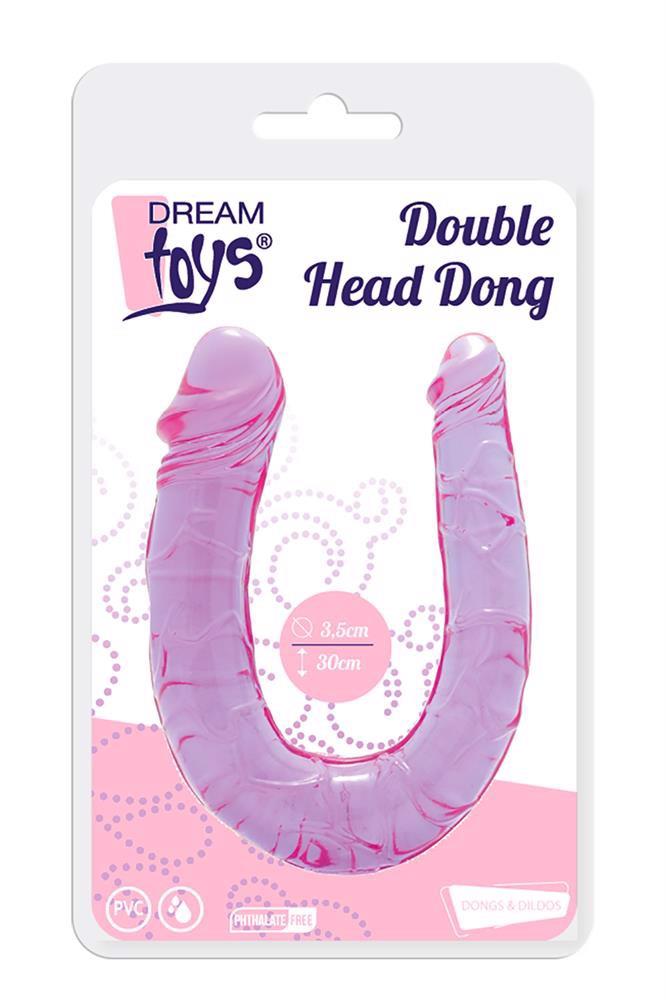 2-Silikonowe dildo dwie końcówki elastyczne 30cm-2