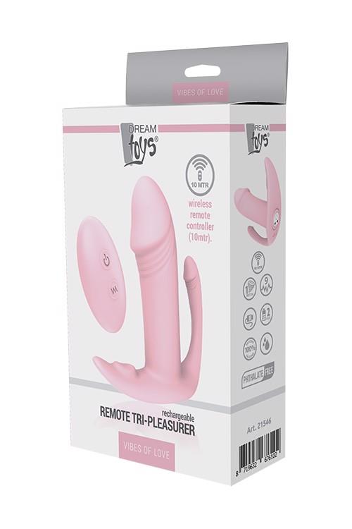 1-Plug/vibr-DREAM TOYS REMOTE TRI-PLEASURER-1