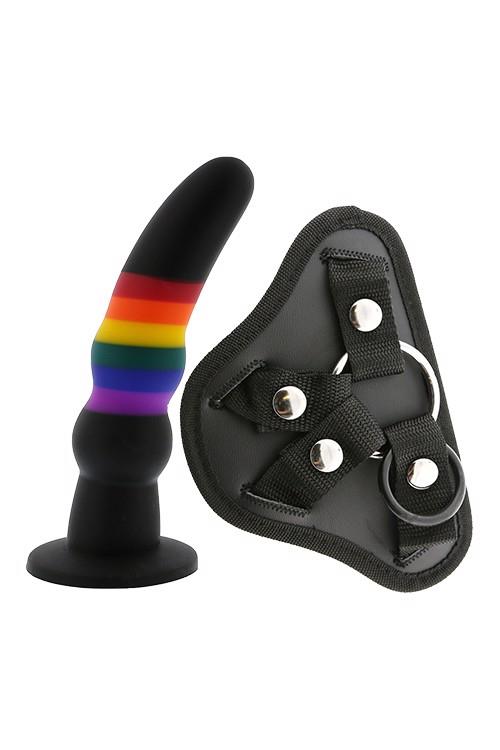 3-Strap-on na szelkach z silikonowym dildo-3
