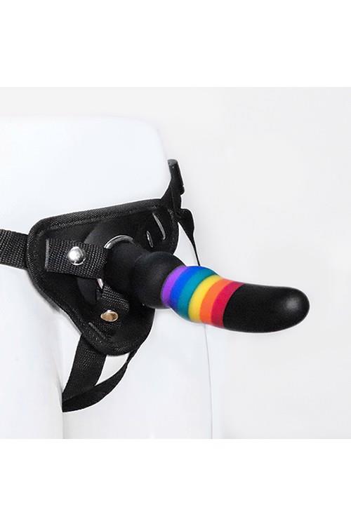 7-Strap-on na szelkach z silikonowym dildo-7