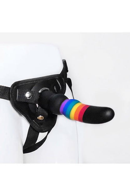 7-Strap-on na szelkach z silikonowym dildo-7