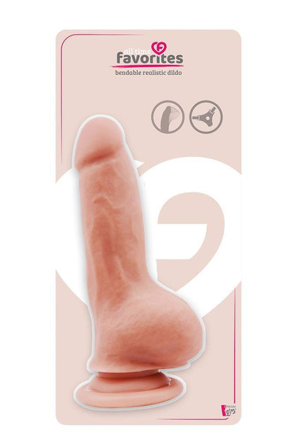 2-ALL TIME FAVORITES BENDABLE DILDO FLESH-2