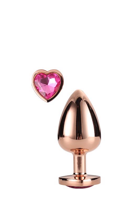 4-Złoty korek analny zatyczka z diamentem plug 7 cm-4