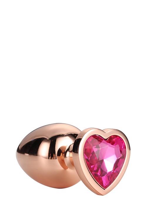 8-Złoty korek analny zatyczka z diamentem plug 7 cm-8