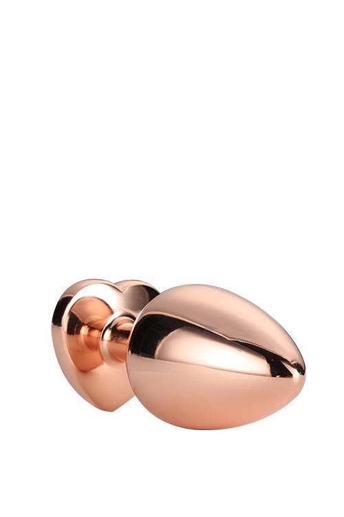 10-Złoty korek analny zatyczka z diamentem plug 7 cm-10