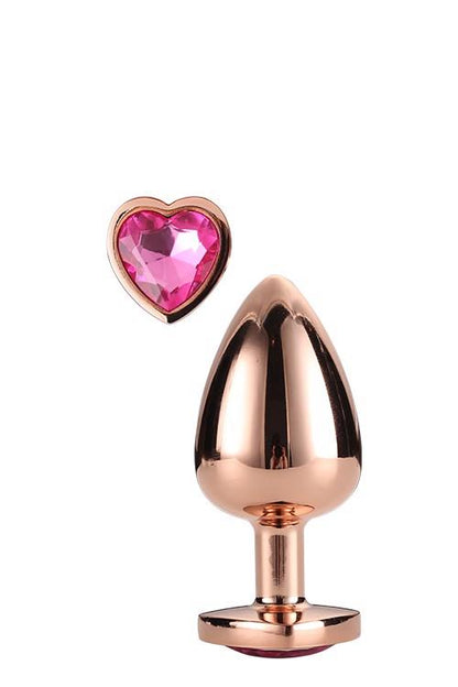 4-GLEAMING LOVE ROSE GOLD PLUG MEDIUM-4