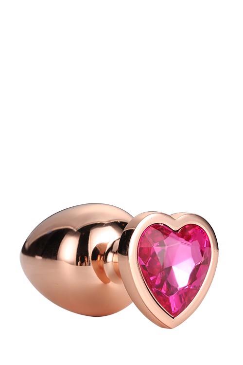 8-GLEAMING LOVE ROSE GOLD PLUG MEDIUM-8