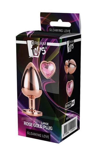 2-GLEAMING LOVE ROSE GOLD PLUG LARGE-2