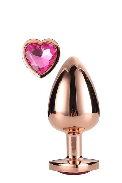 4-GLEAMING LOVE ROSE GOLD PLUG LARGE-4