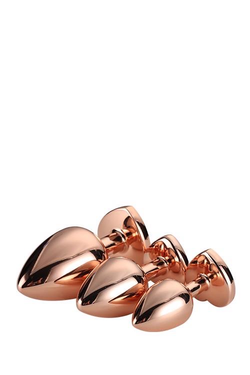 9-GLEAMING LOVE ROSE GOLD PLUG SET-9