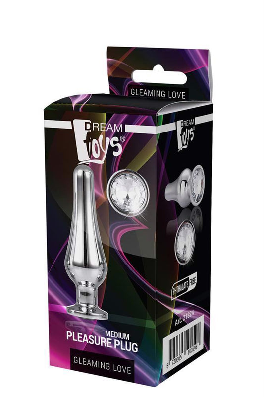 1-GLEAMING LOVE SILVER PLEASURE PLUG M-1