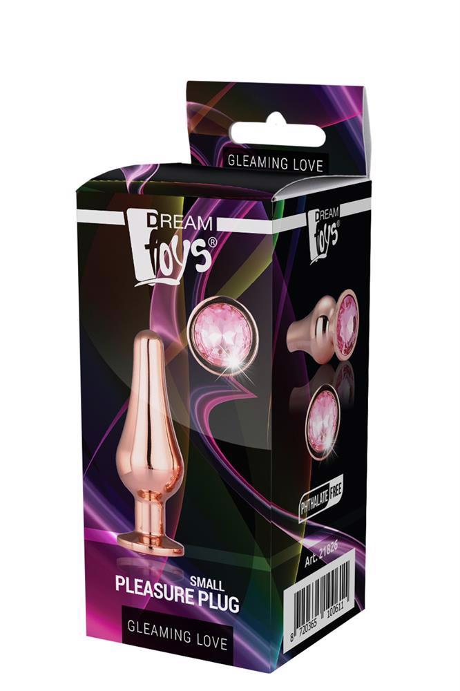 1-GLEAMING LOVE ROSE GOLD PLEASURE PLUG S-1