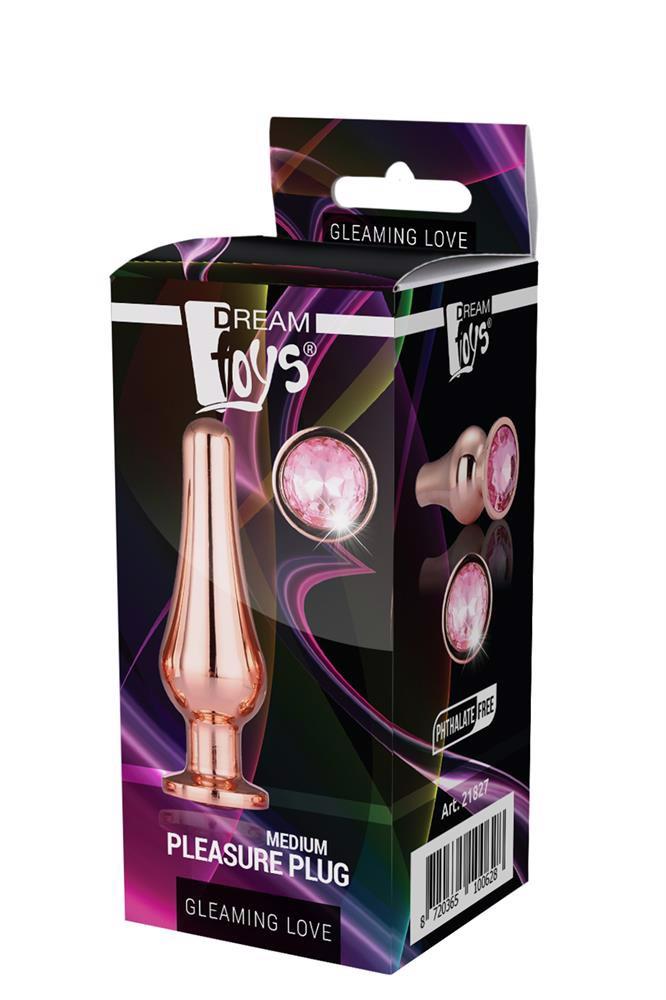 1-GLEAMING LOVE ROSE GOLD PLEASURE PLUG M-1