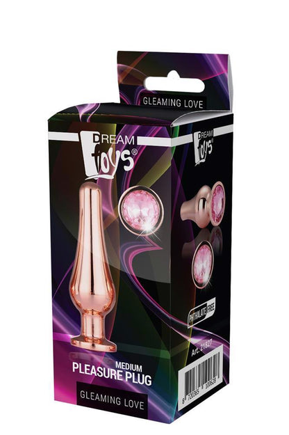 1-GLEAMING LOVE ROSE GOLD PLEASURE PLUG M-1