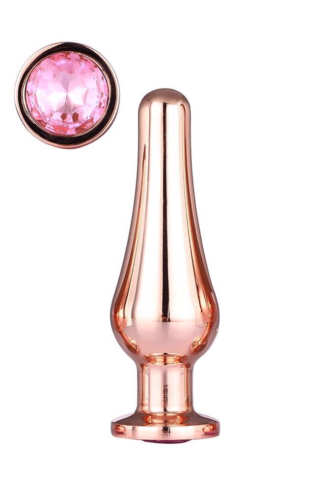3-GLEAMING LOVE ROSE GOLD PLEASURE PLUG M-3